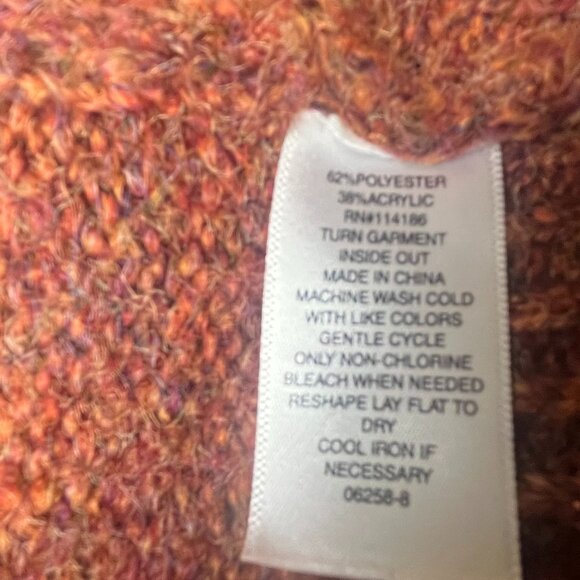 a.n.a A New Approach Long Sleeve Cardigan Sweater Plus Size 2X Burnt Orange - Picture 8 of 8